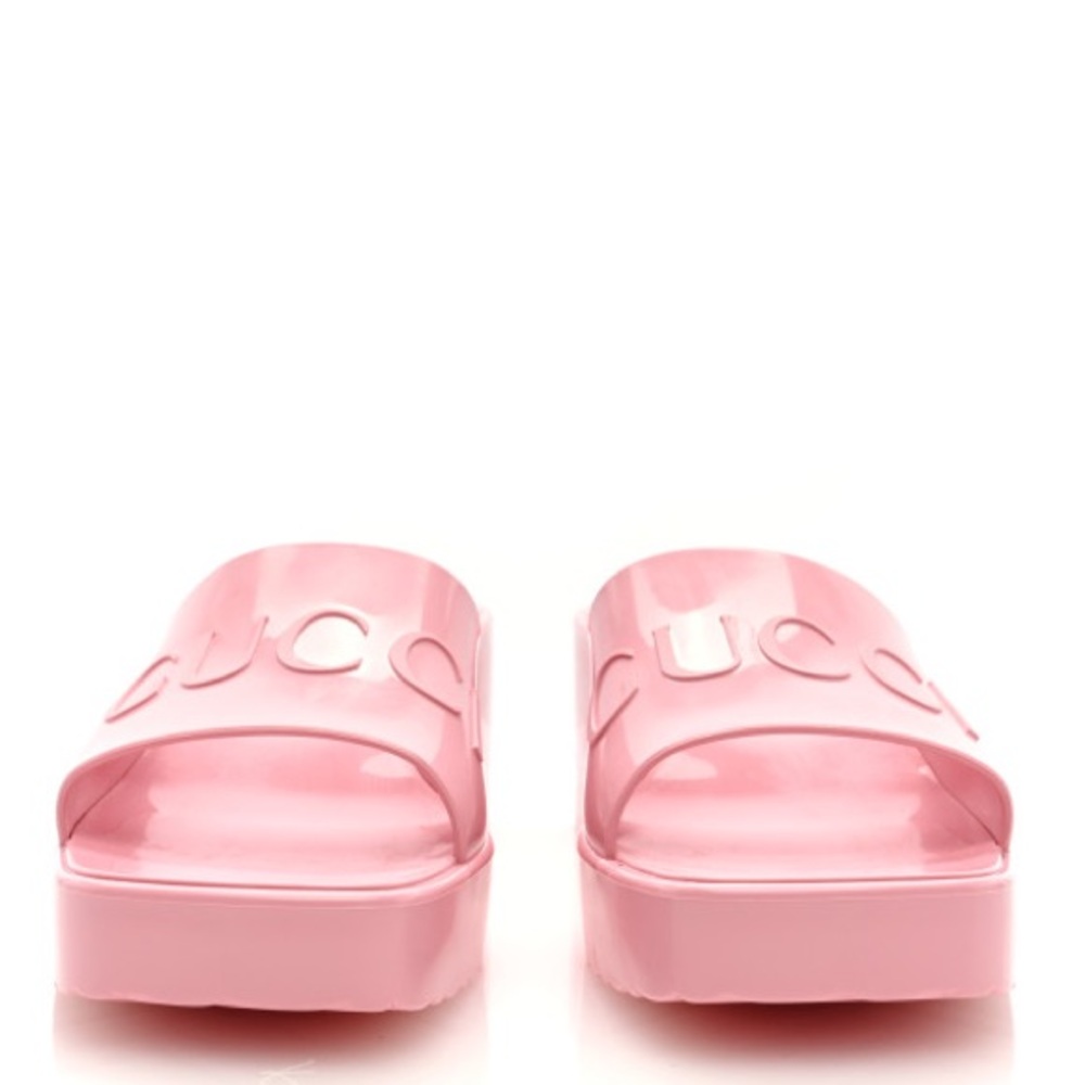 Gucci Pink Slide Sandals